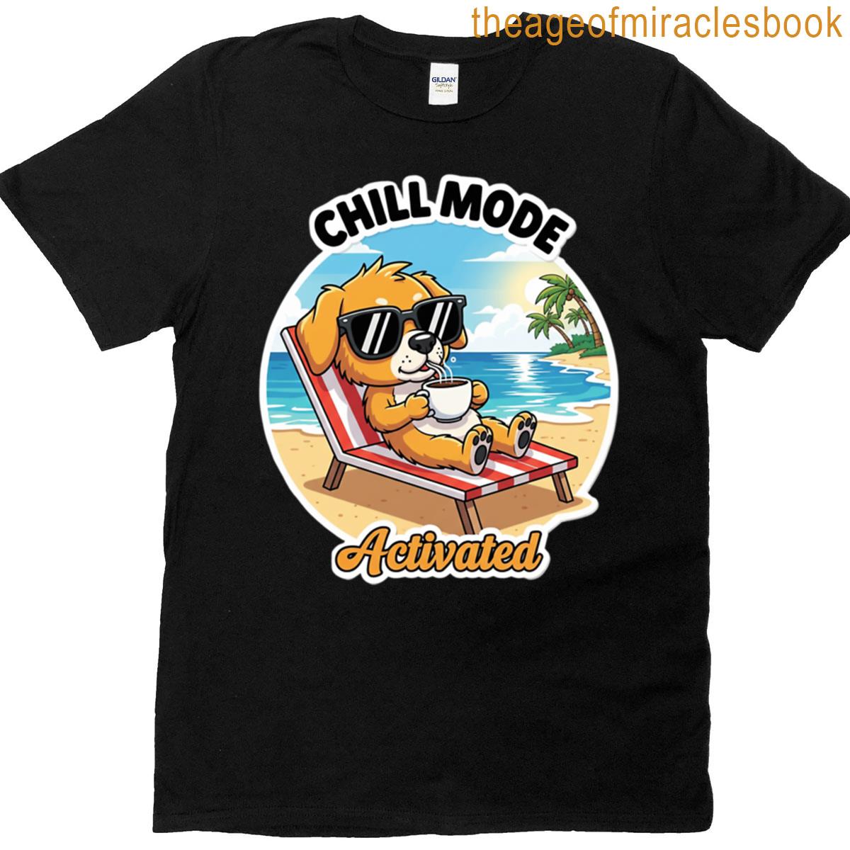 Relaxed Puppy Beach Vibe T-shirt