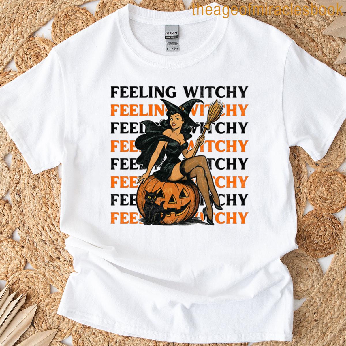 Retro Witch – Feeling Witchy T-shirt