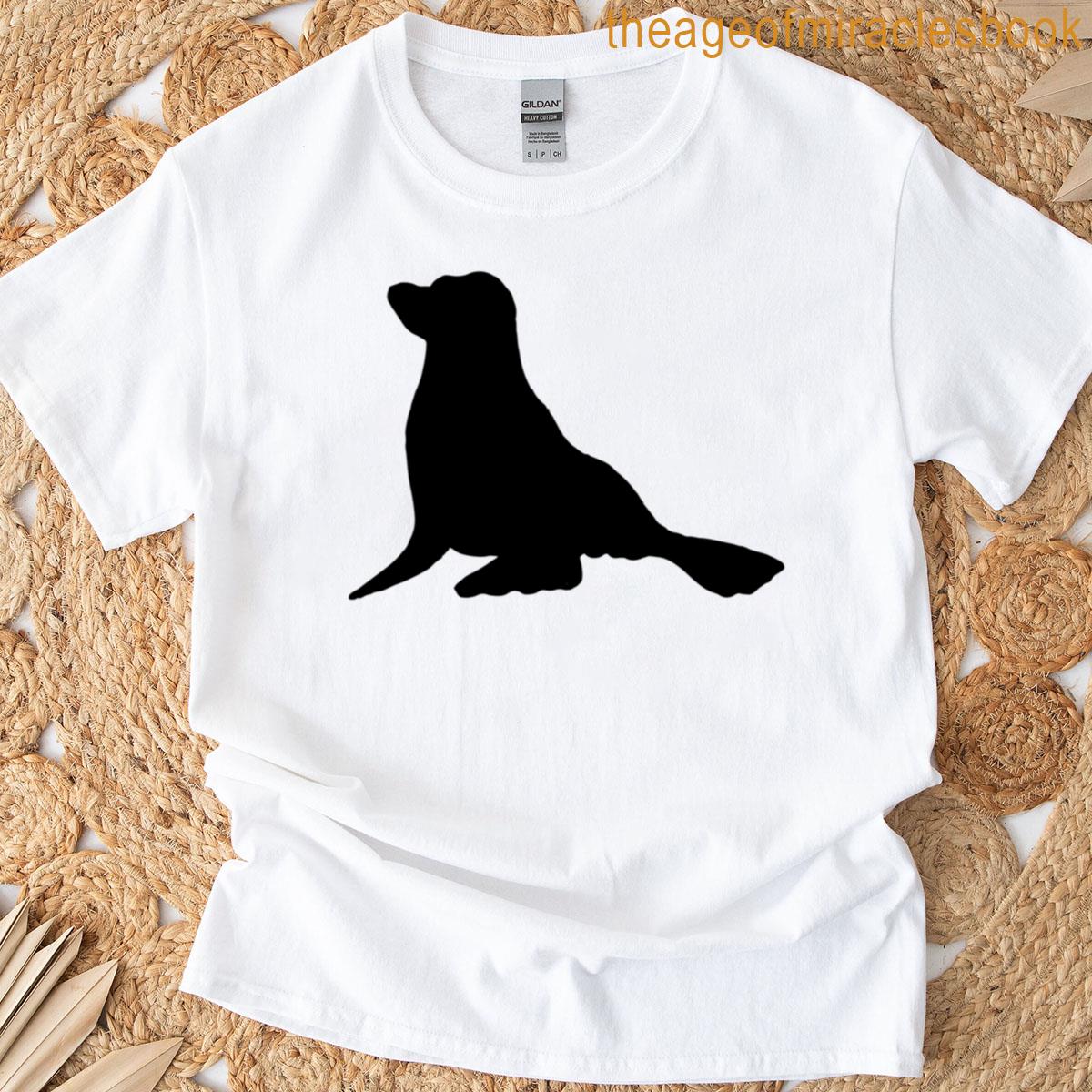 Seal Silhouette Illustration T-shirt