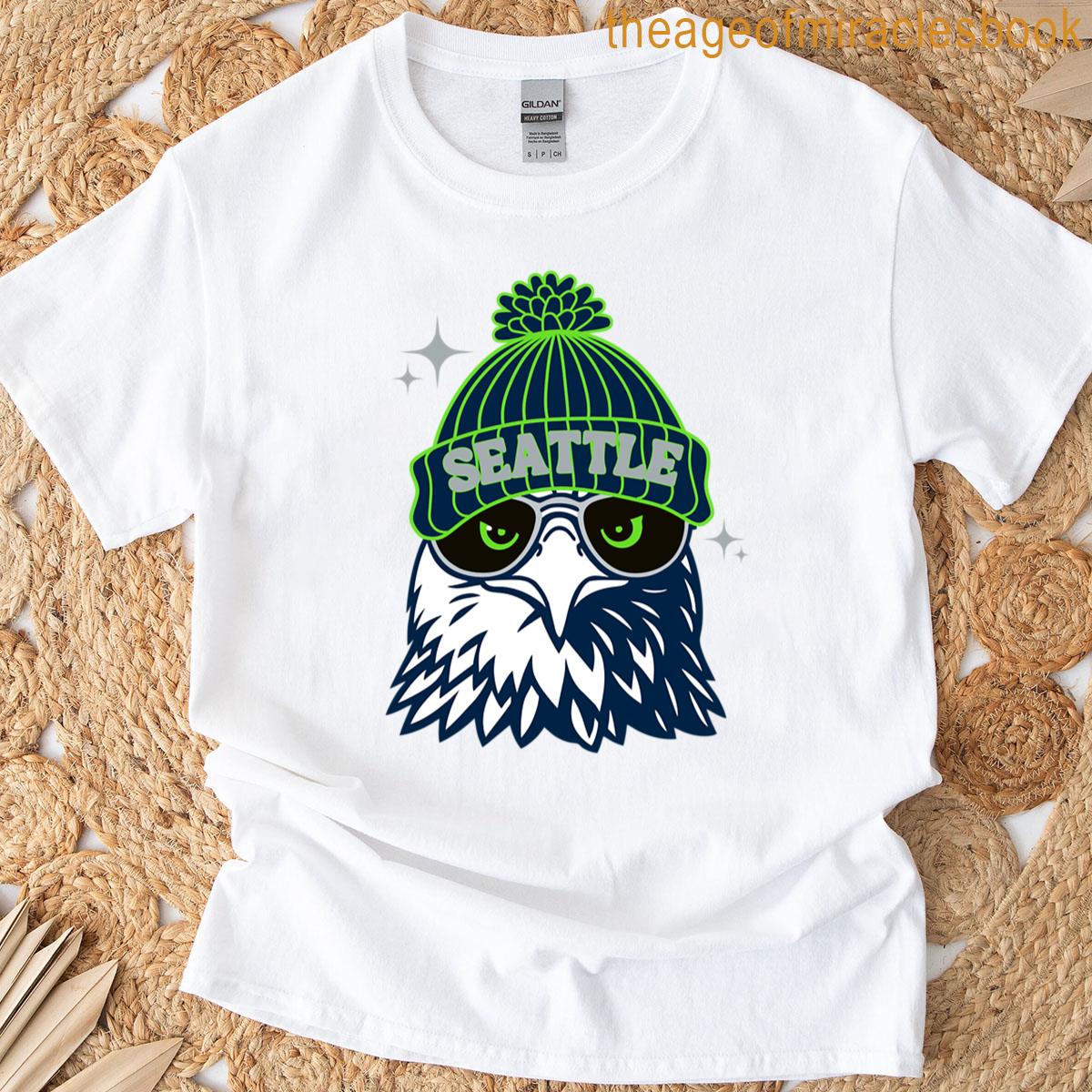 Seattle Seahawk With Beanie T-shirt
