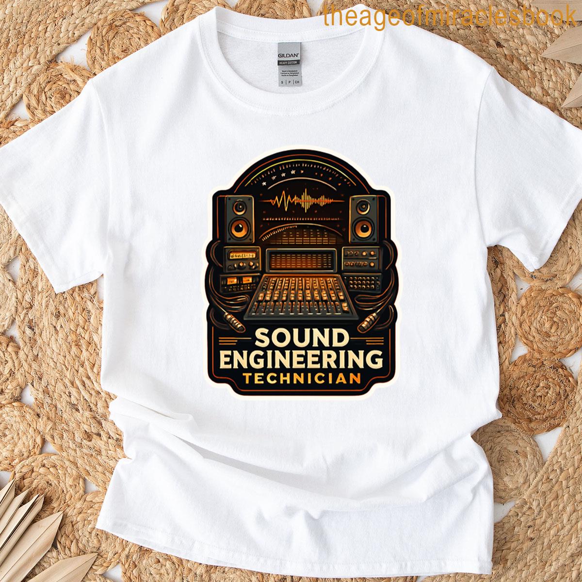 Sound Engineering Technician Sticker Apparel Design T-shirt
