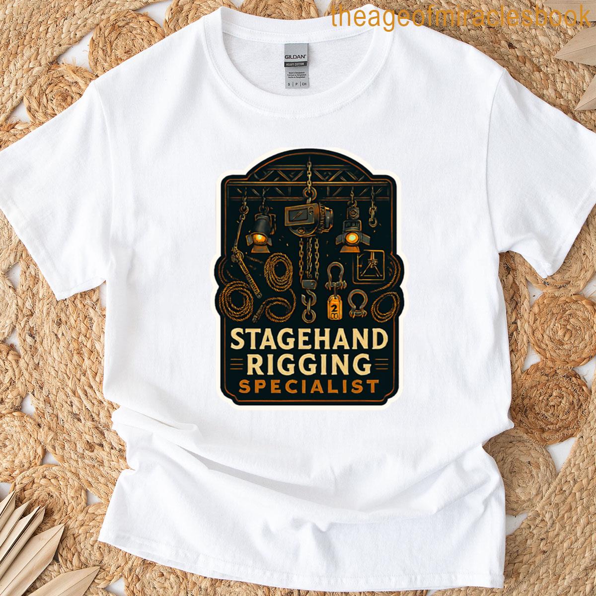 Stagehand Rigging Specialist Sticker Apparel Design T-shirt