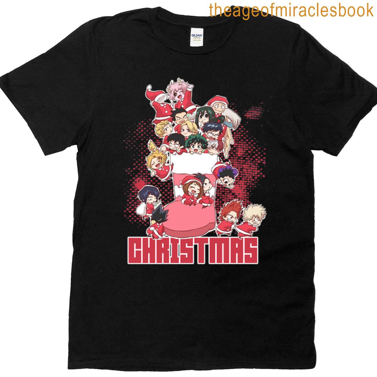 Anime Christmas T-shirt