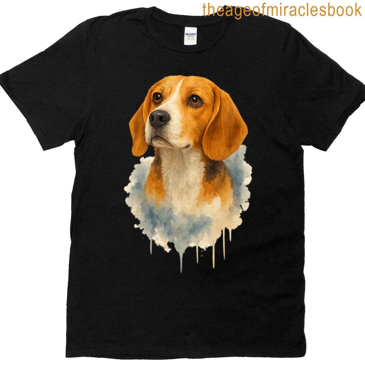 Beagle Watercolor Portrait T-shirt