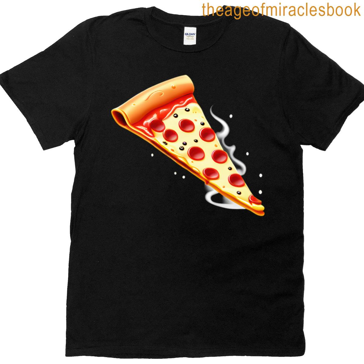 Cartoon Pizza Slice Yum T-shirt