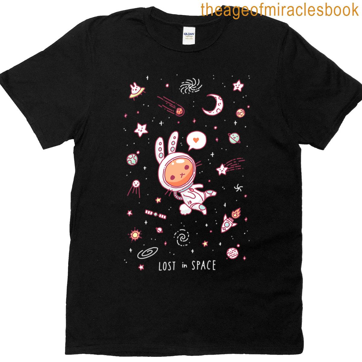 Cute Bunny In Space T-shirt