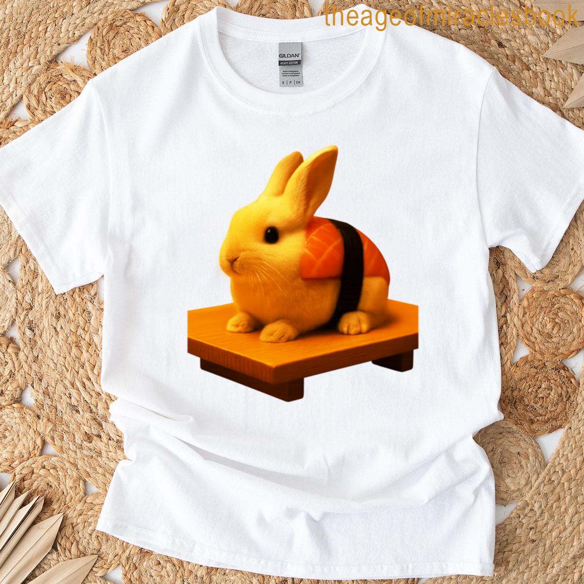 Cute Surreal Bunny Sushi T-shirt