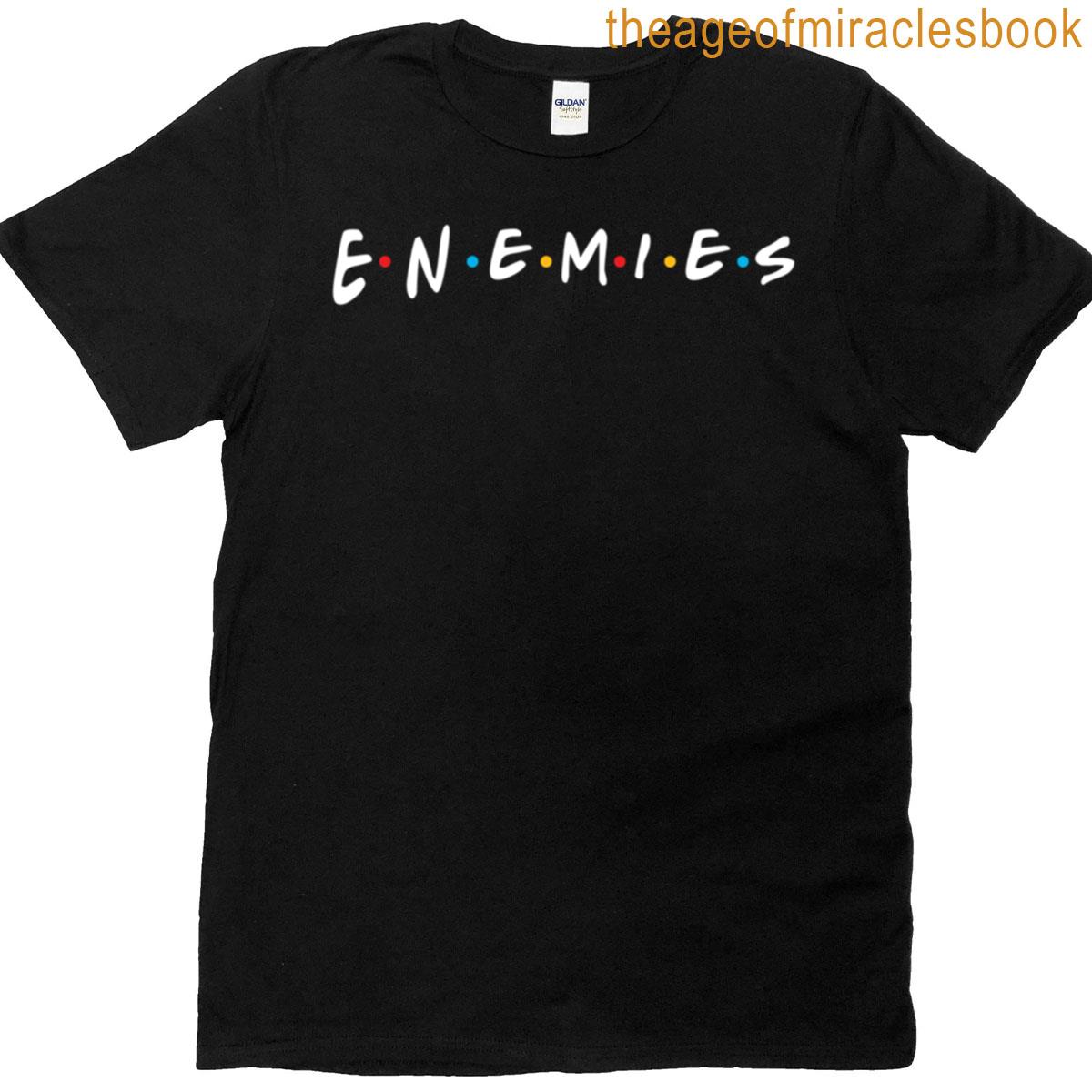 Enemies White Friends Inspired Design T-shirt