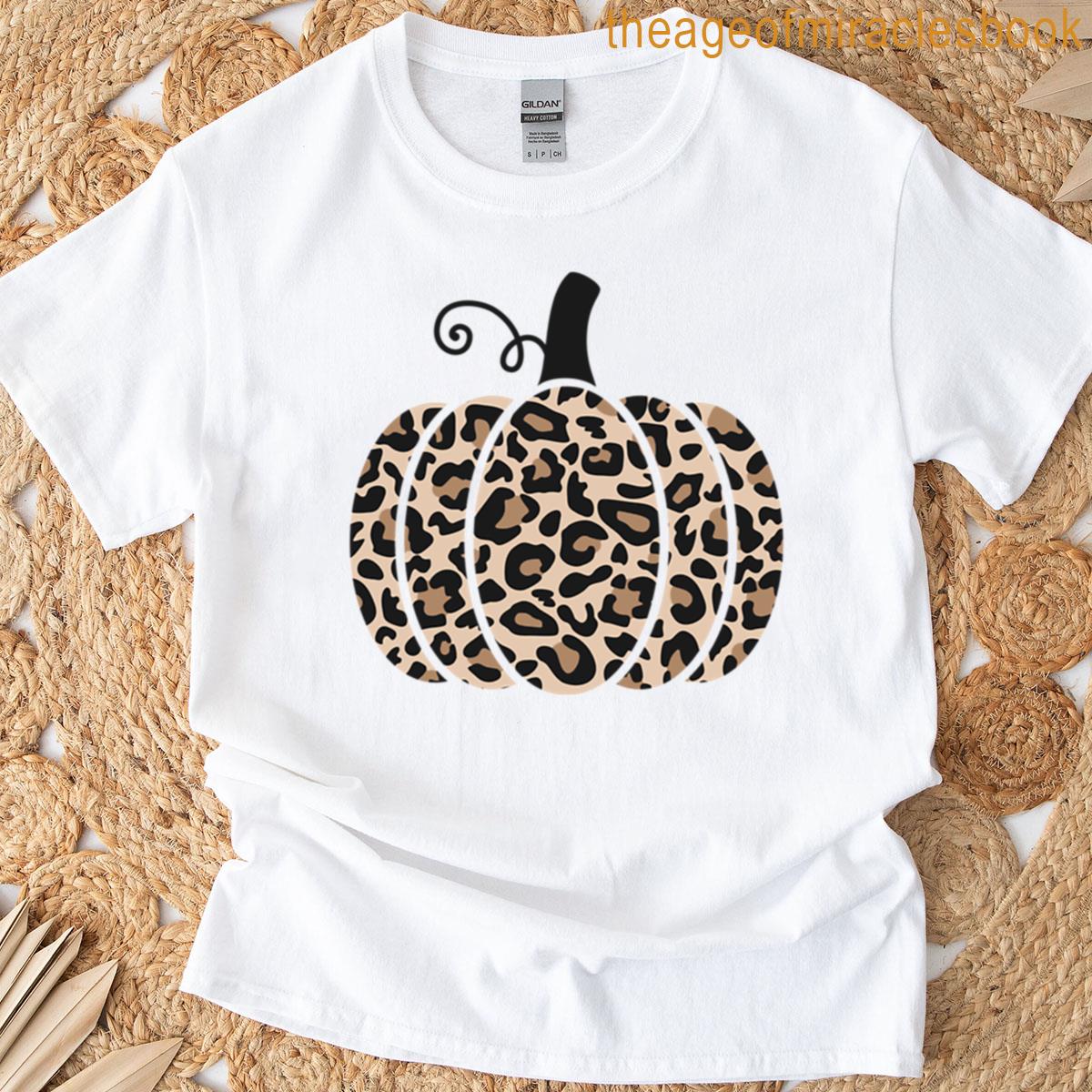 Leopard Print Pumpky T-shirt