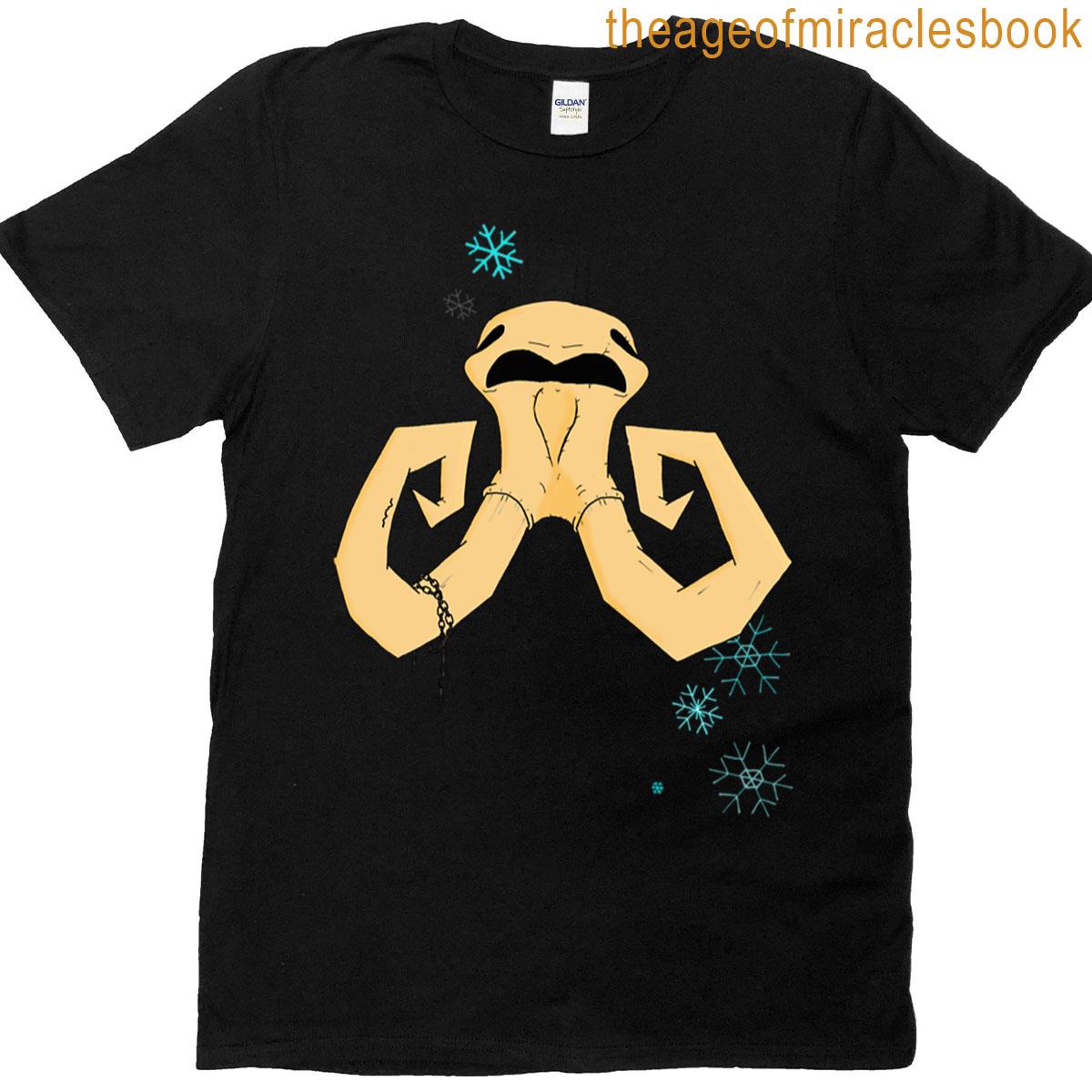 Mammoth Skull With Snowflakes T-shirt