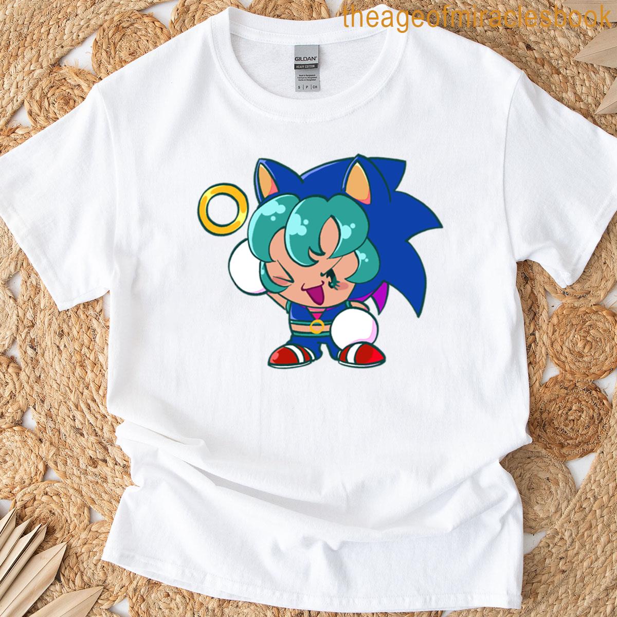 Miku Sonic Outfit Oversized T-shirt