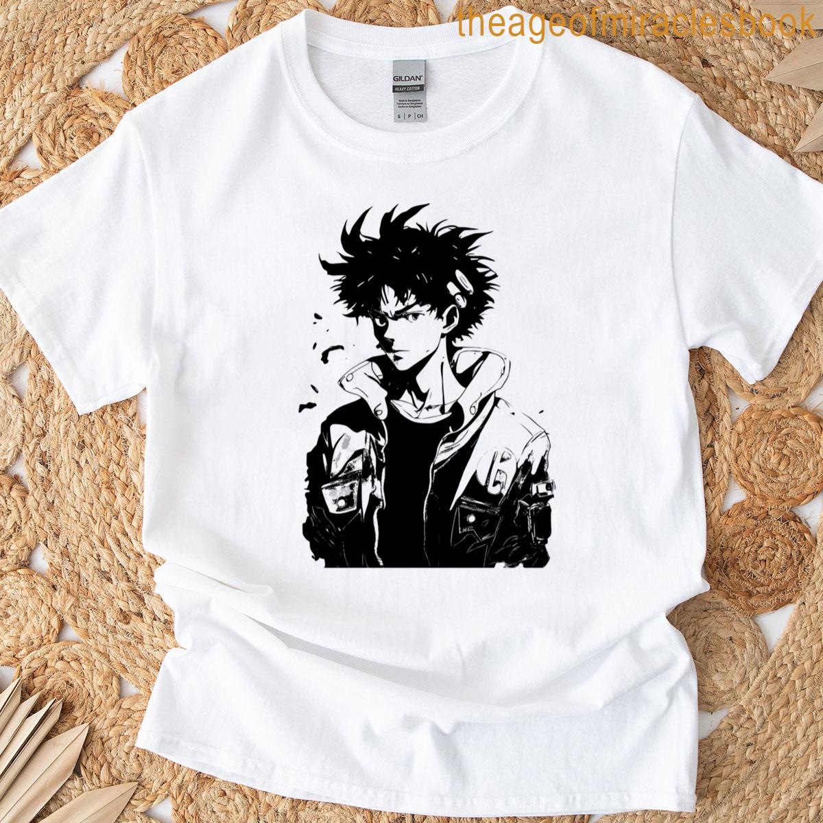 Retro Anime Boy – Vector Design T-shirt