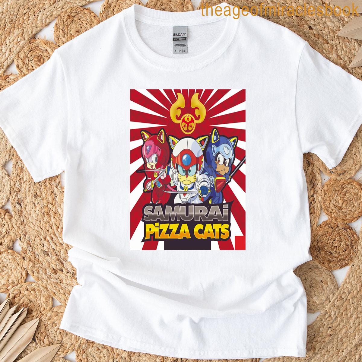 Samurai Pizza Cats T-shirt