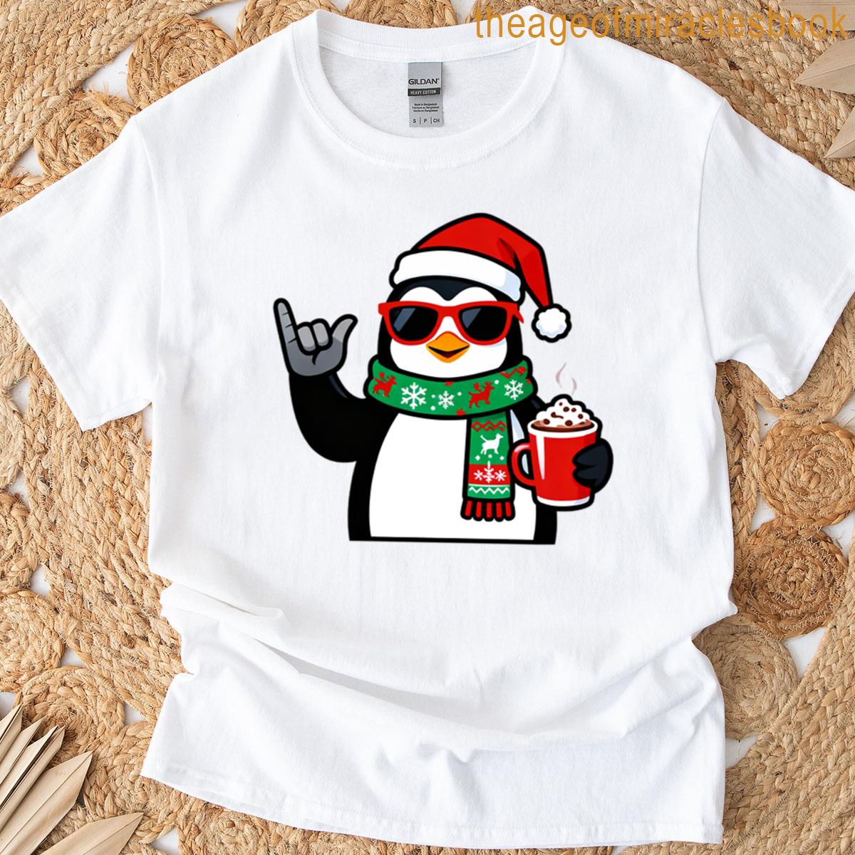 Chill Christmas Penguin T-shirt