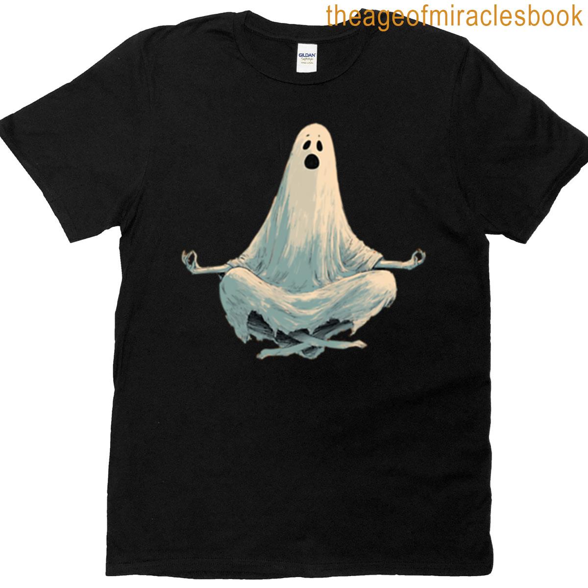 Funny Zen Meditating Halloween Ghost T-shirt