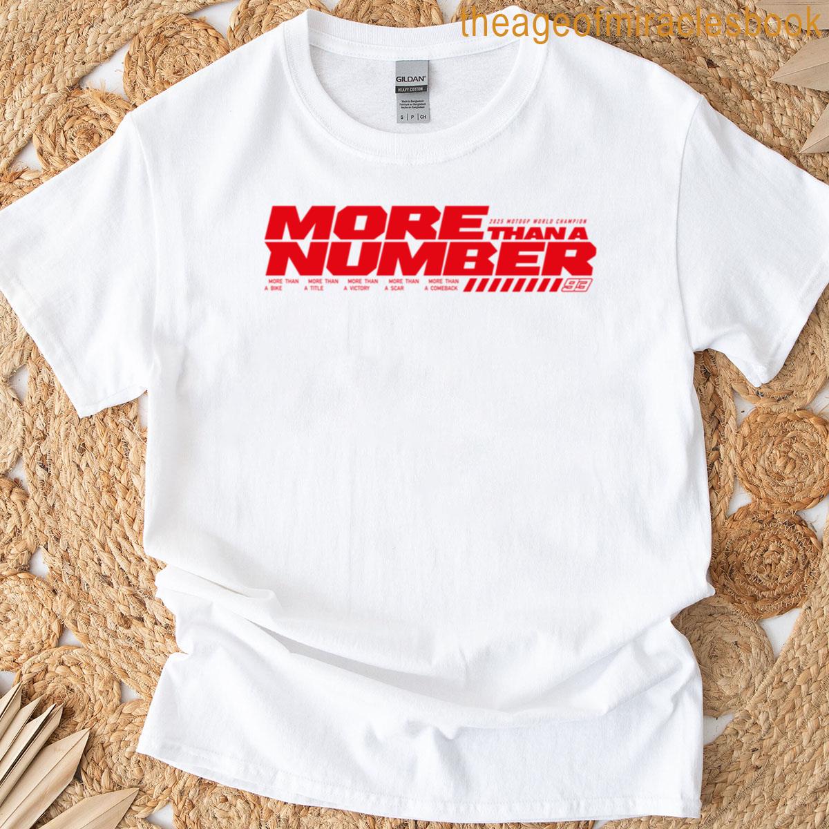 More Than A Number T-shirt