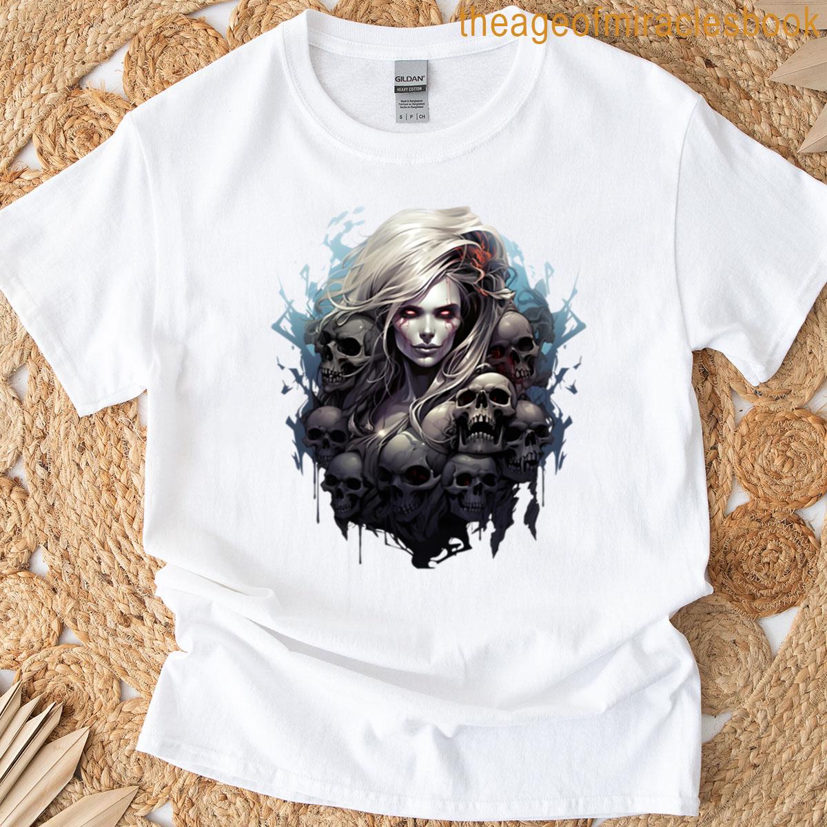 Necromancer Girl Dnd T-shirt