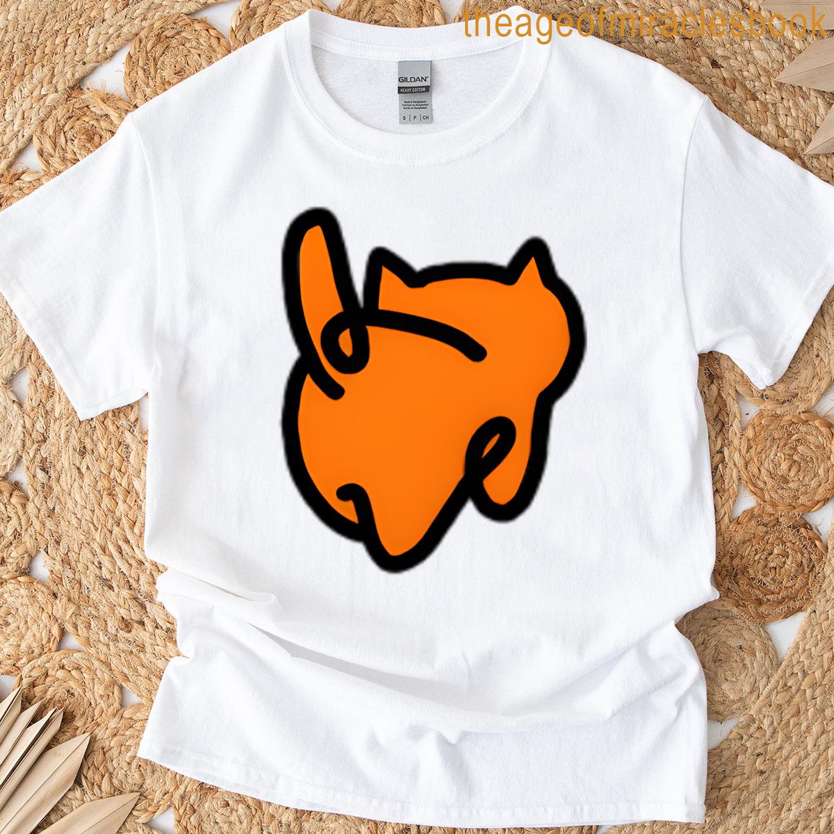 Orange Cat Oversized T-shirt