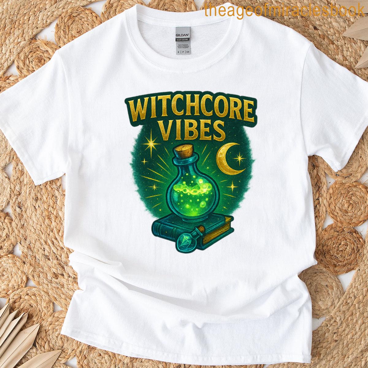 Witchcore Vibes Potion Bottle Books T-shirt