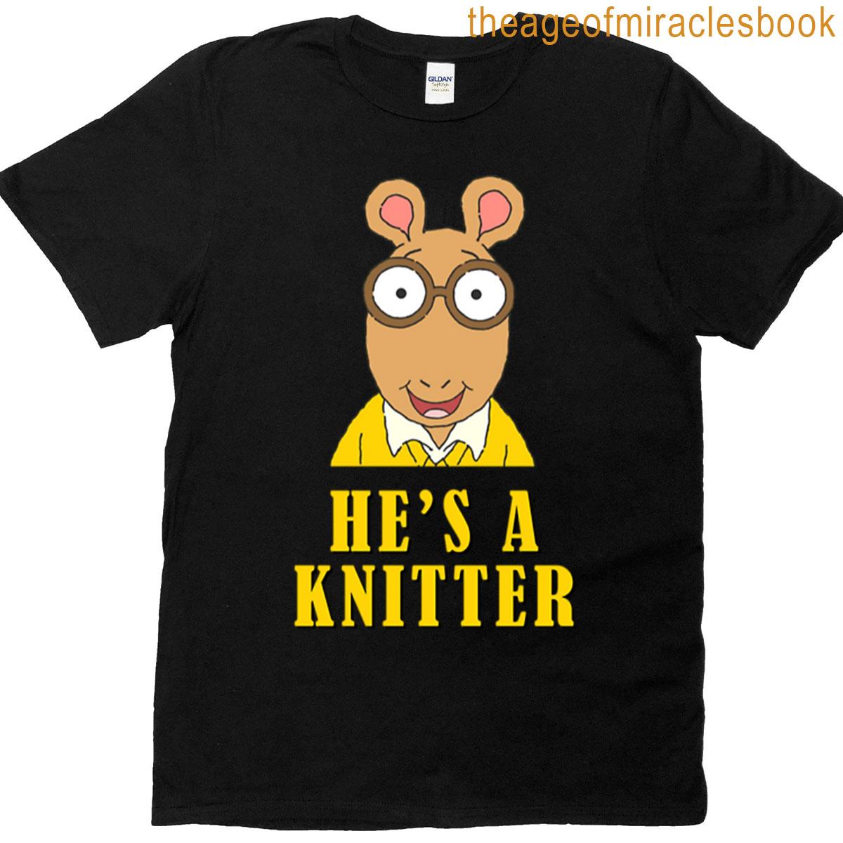 Arthur Hes A Knitter Oversized T-shirt
