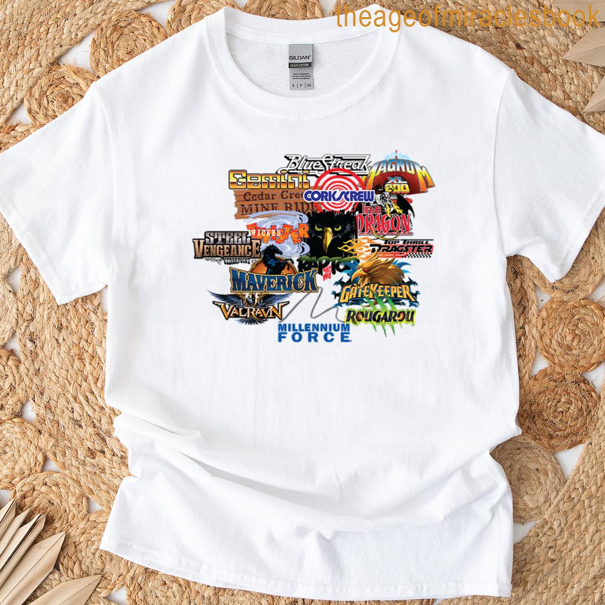 Cedar Point Roller Coaster Designer T-shirt