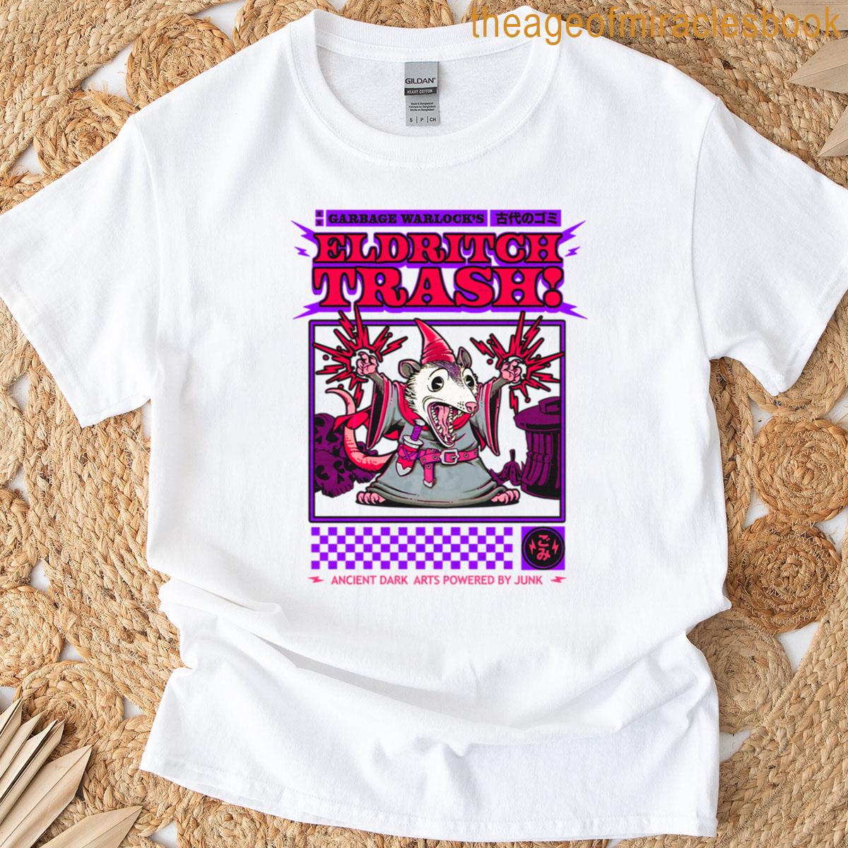 Eldritch Trash Warlock Opossum T-shirt