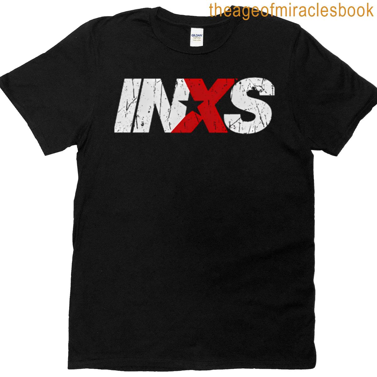 Inxs Logo Vintage Illustration T-shirt