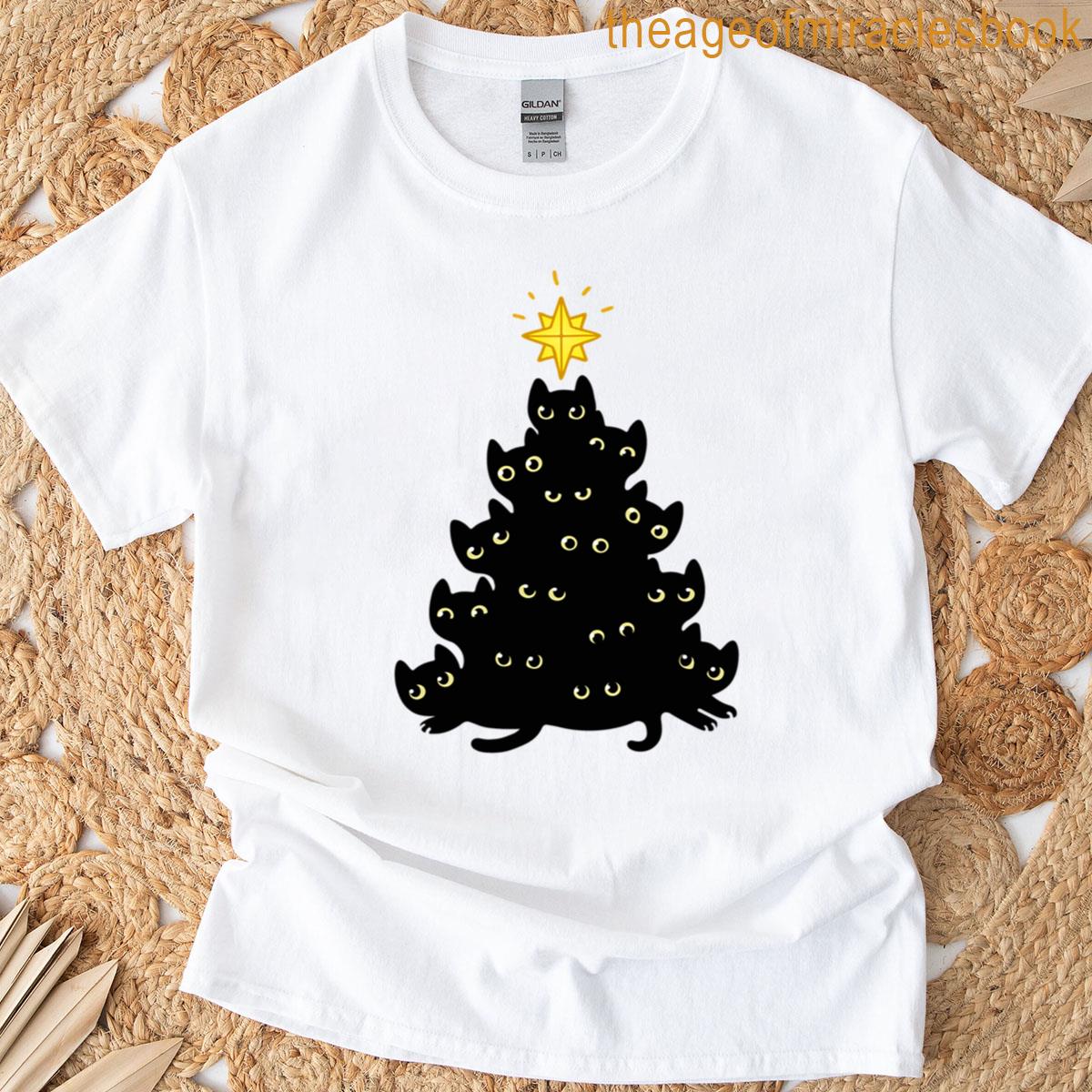 Meowy Christmas T-shirt