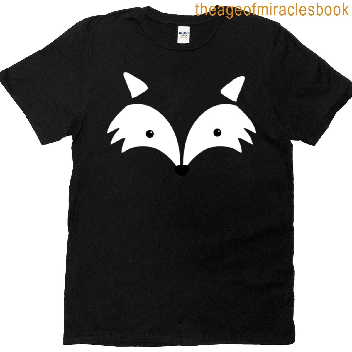 Minimal Fox Face Fitted T-shirt