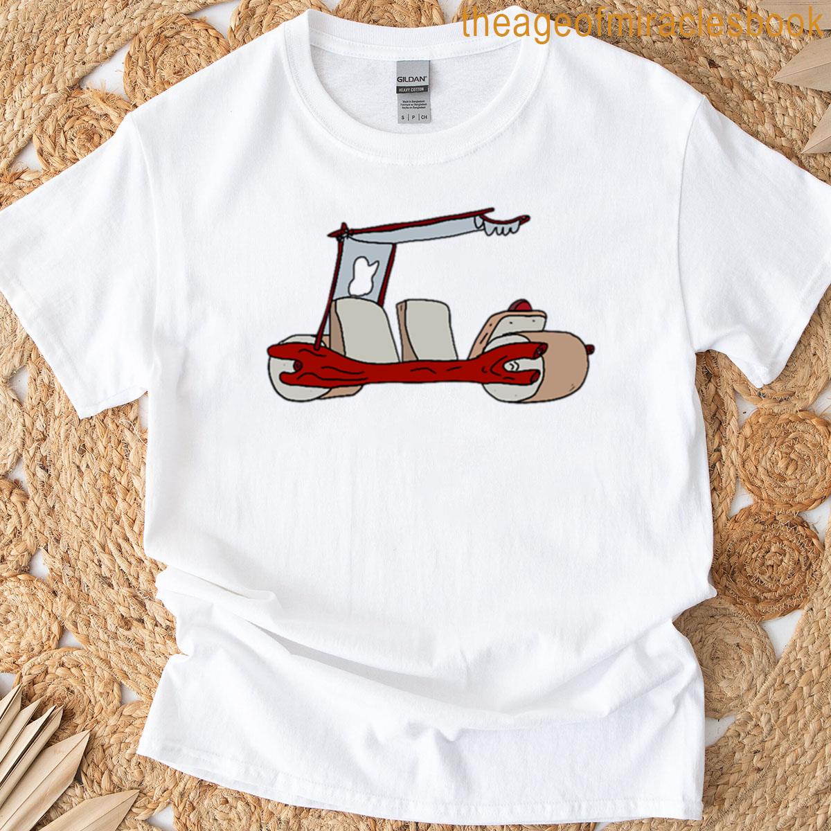 Redrawn Flintstones Car T-shirt