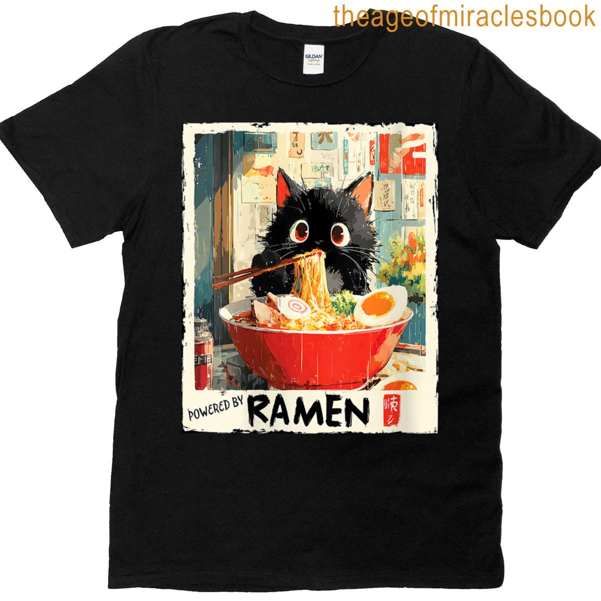 Womens Ramen Cat T-shirt