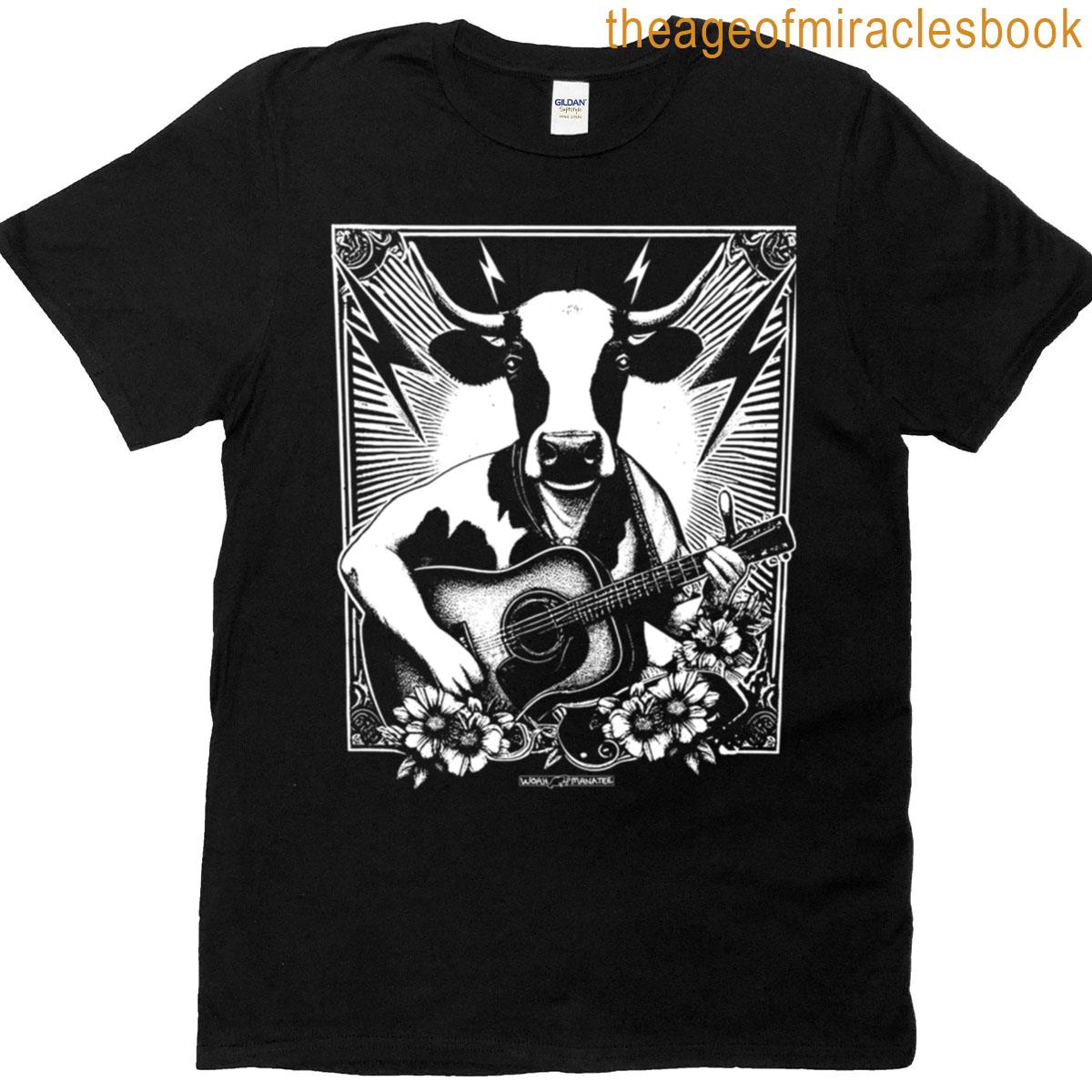 Cow Acoustic Guitar T-shirt