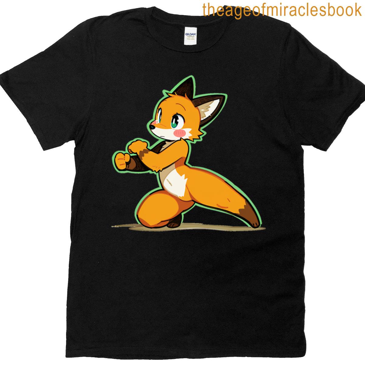Cute Fox With A Fighting Spirit T-shirt