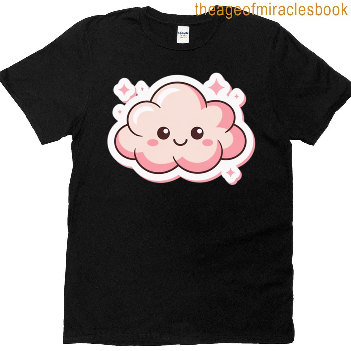 Cute Pink Happy Cloud T-shirt
