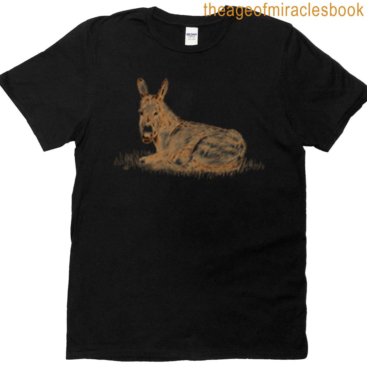 Drawing Of A Lying Donkey – Brown Colored Version T-shirt