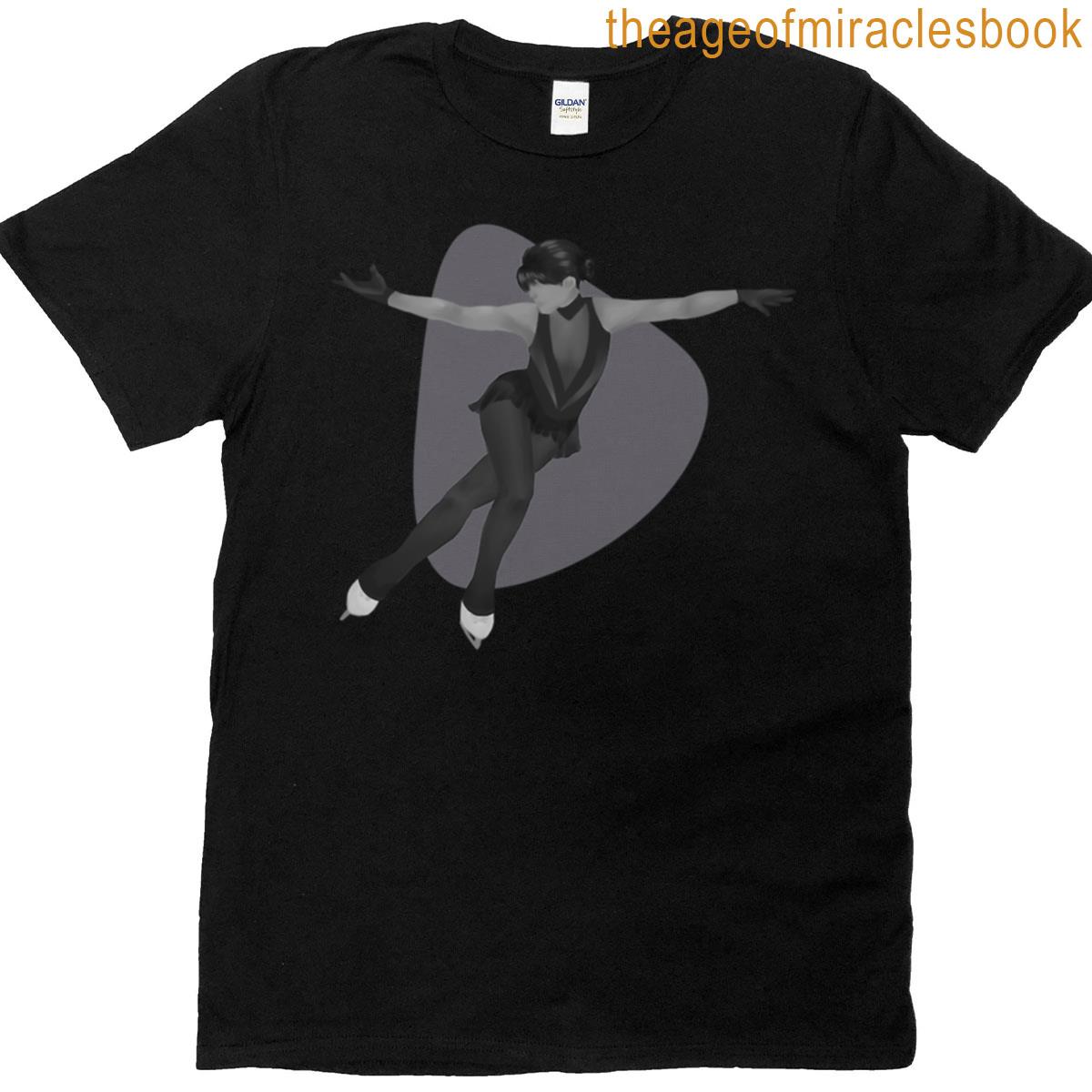 Greyscale Figure Skater T-shirt