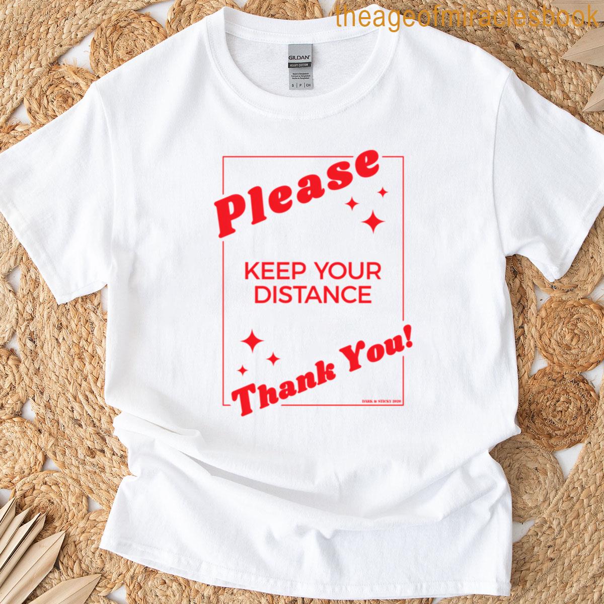Please Keep Your Distance Red T-shirt