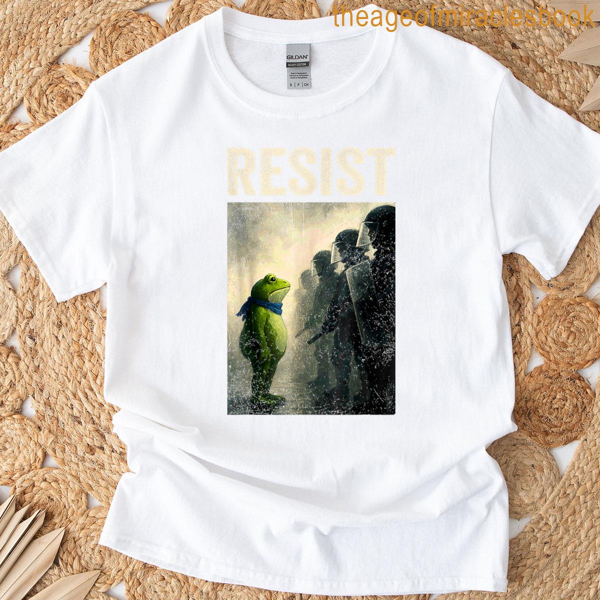 Resist Frog Portland Frog Protest T-shirt