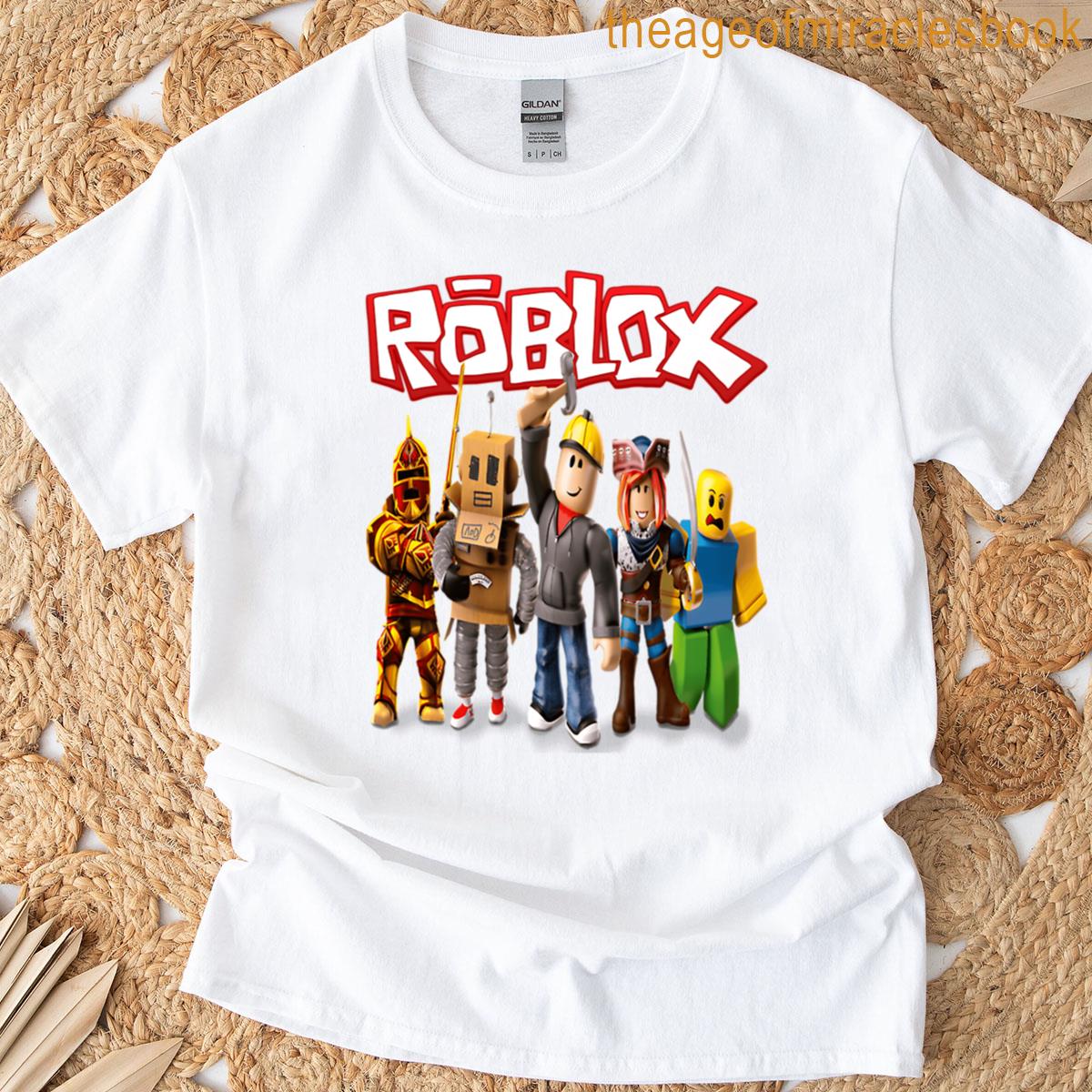 Roblox Characters With Logo T-shirt