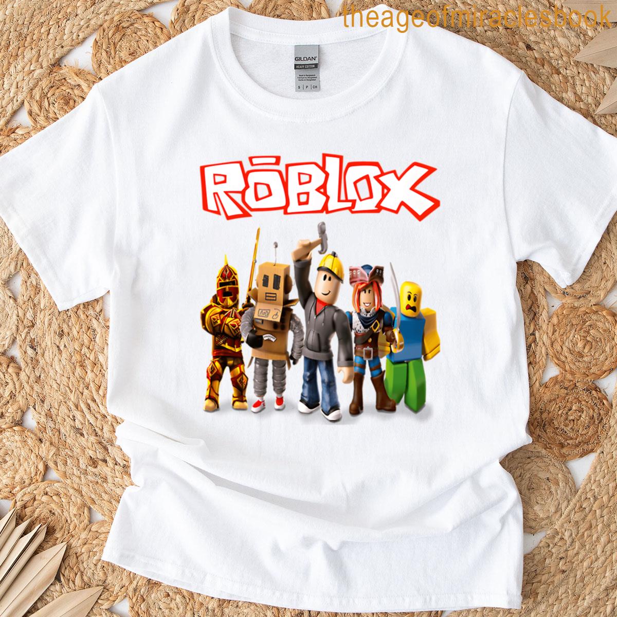 Roblox Log With All Characters T-shirt