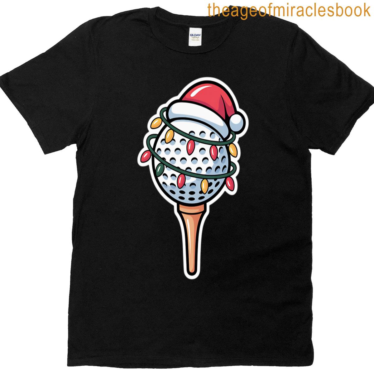 Santa Christmas Golf Ball T-shirt