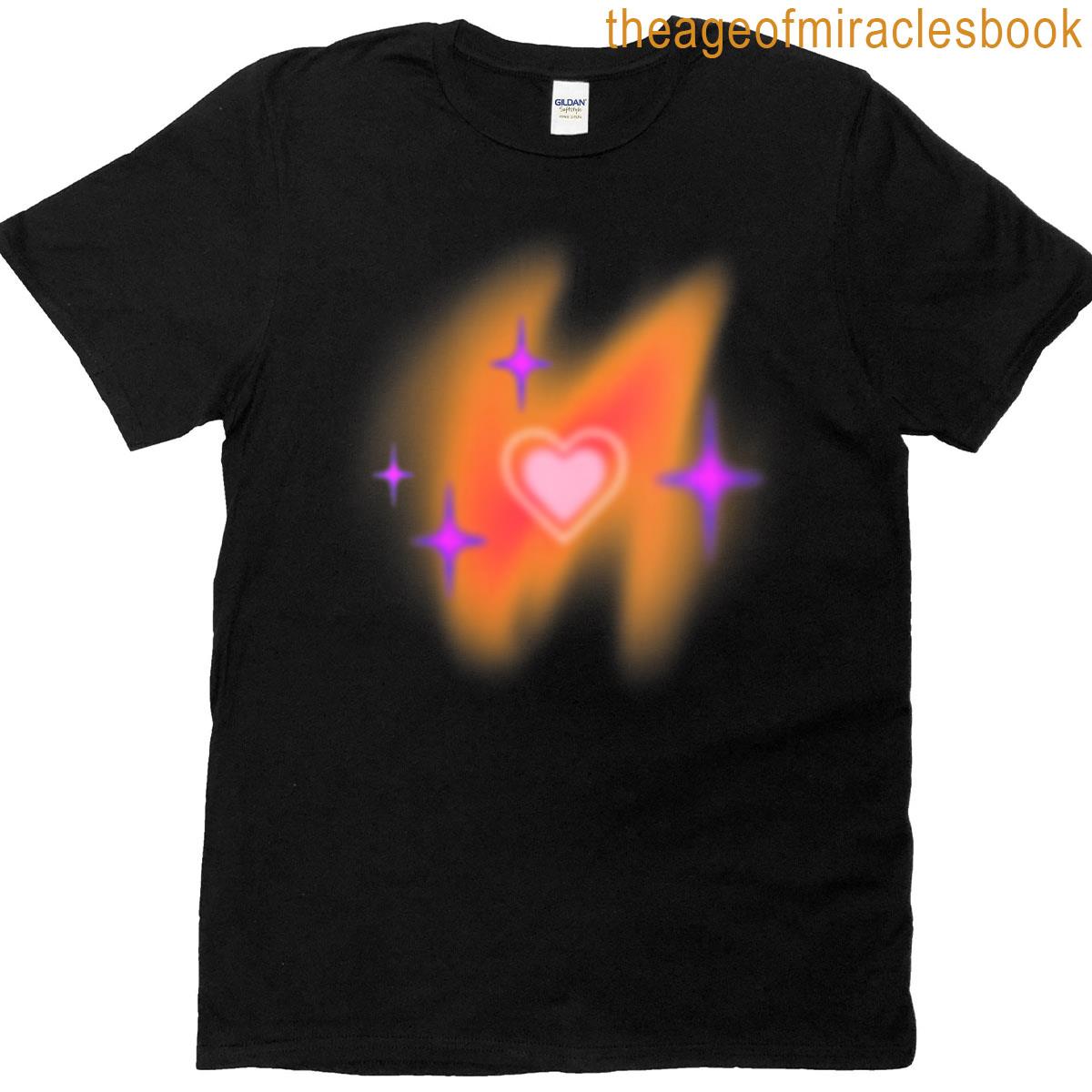 Womens Heart Aura With Starry Tail T-shirt