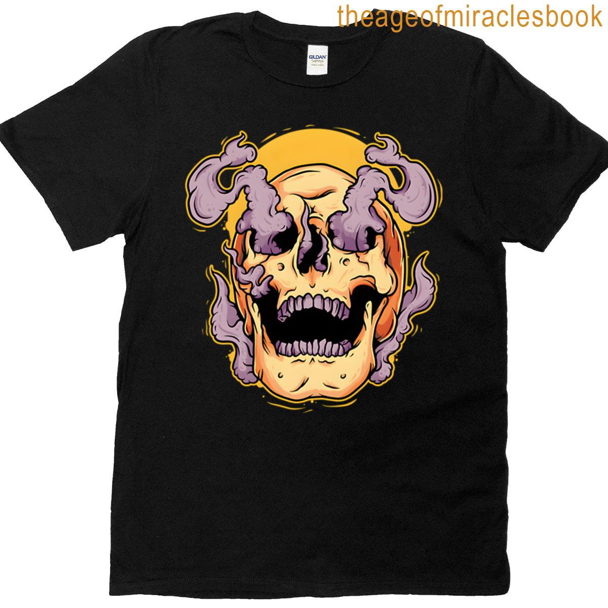 Yellow Smoke Skull T-shirt