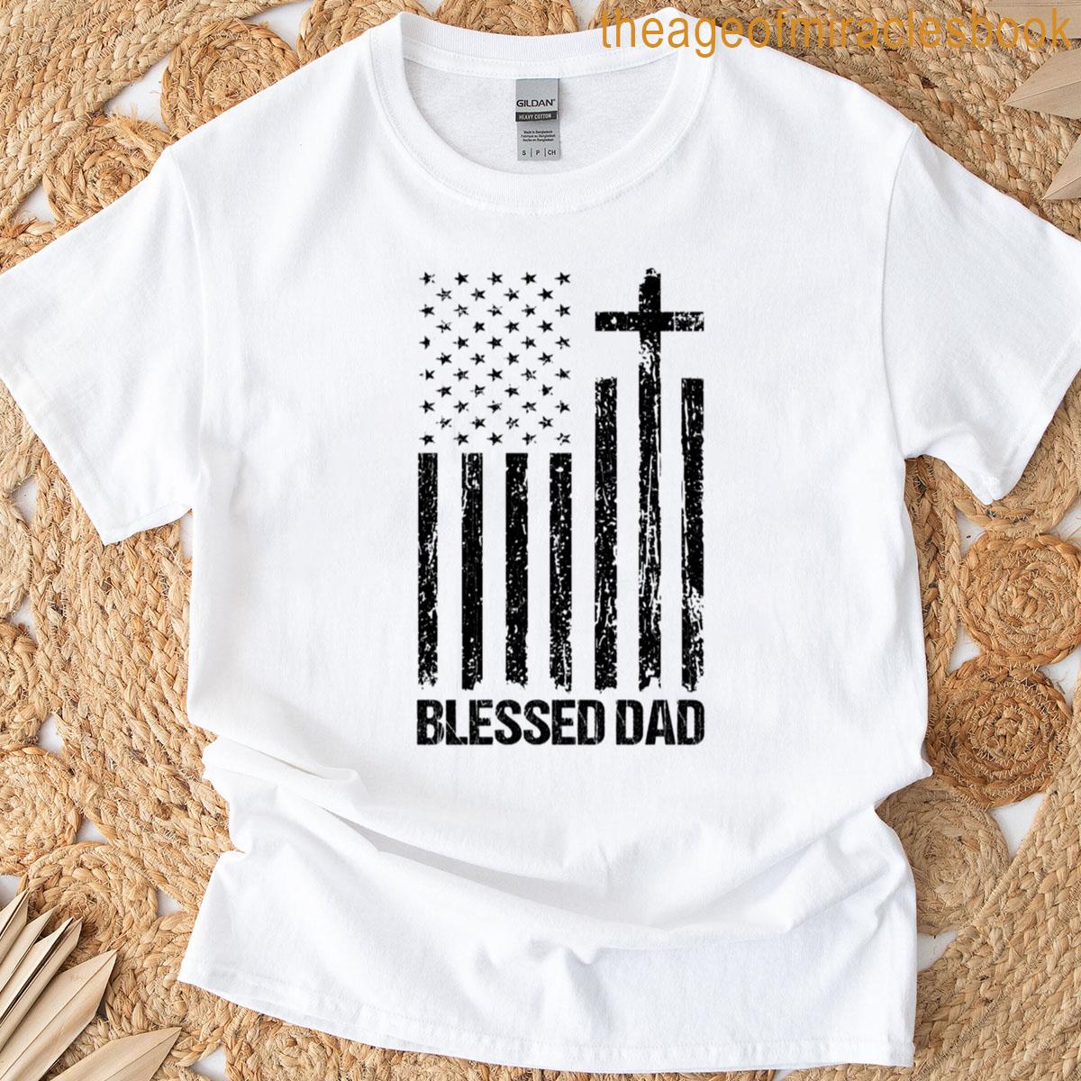 Blessed Dad Cross T-shirt
