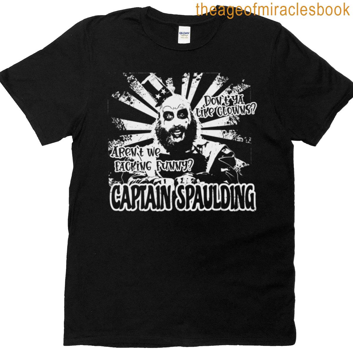 Captain Spaulding Dark Horror Retro T-shirt