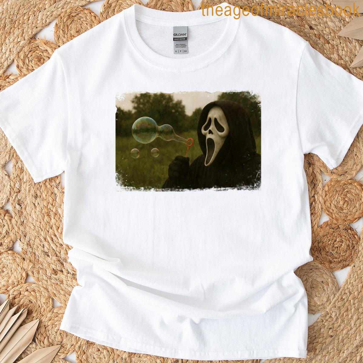 Ghost Face Blowing Bubbles T-shirt