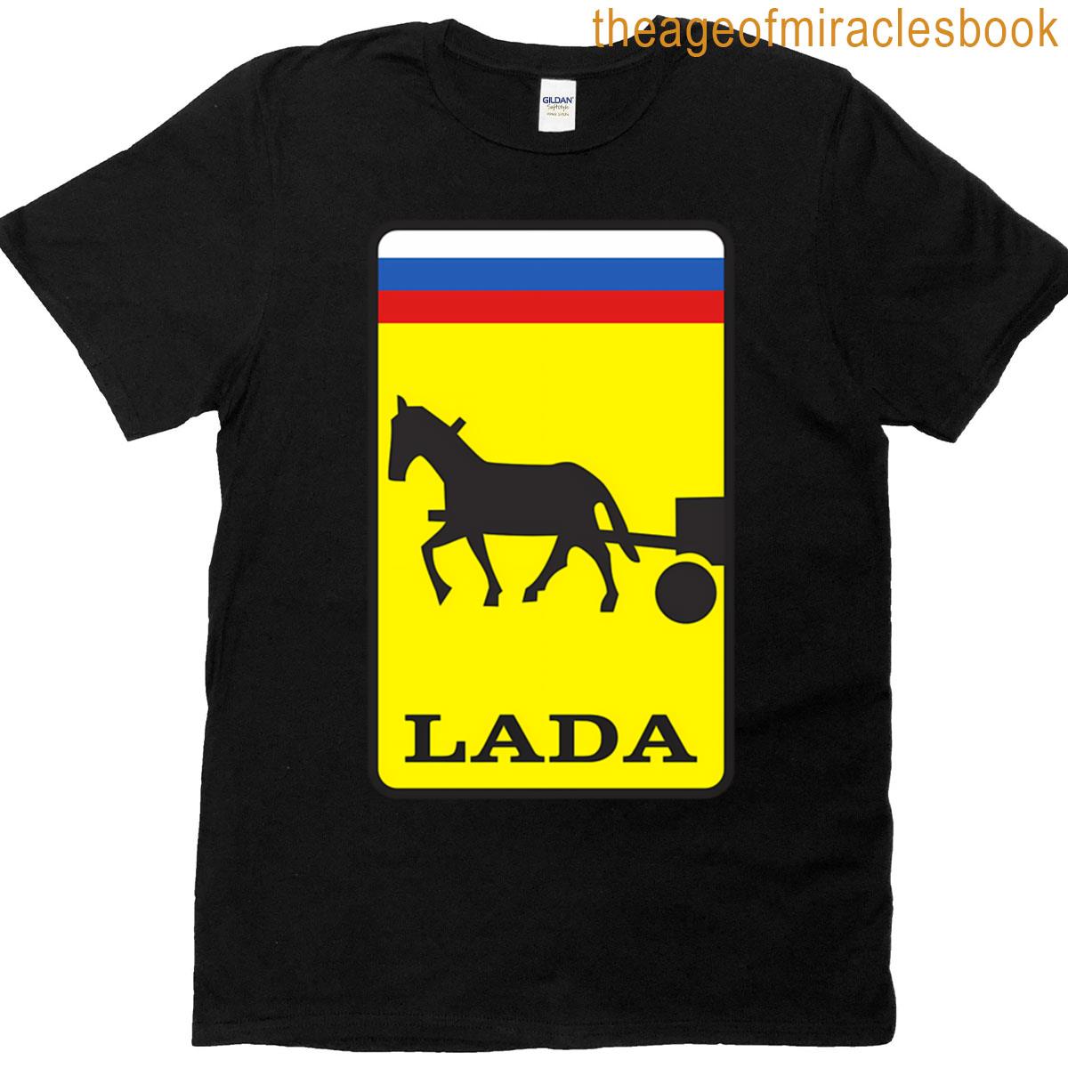 Lada Logo Russian Flag T-shirt
