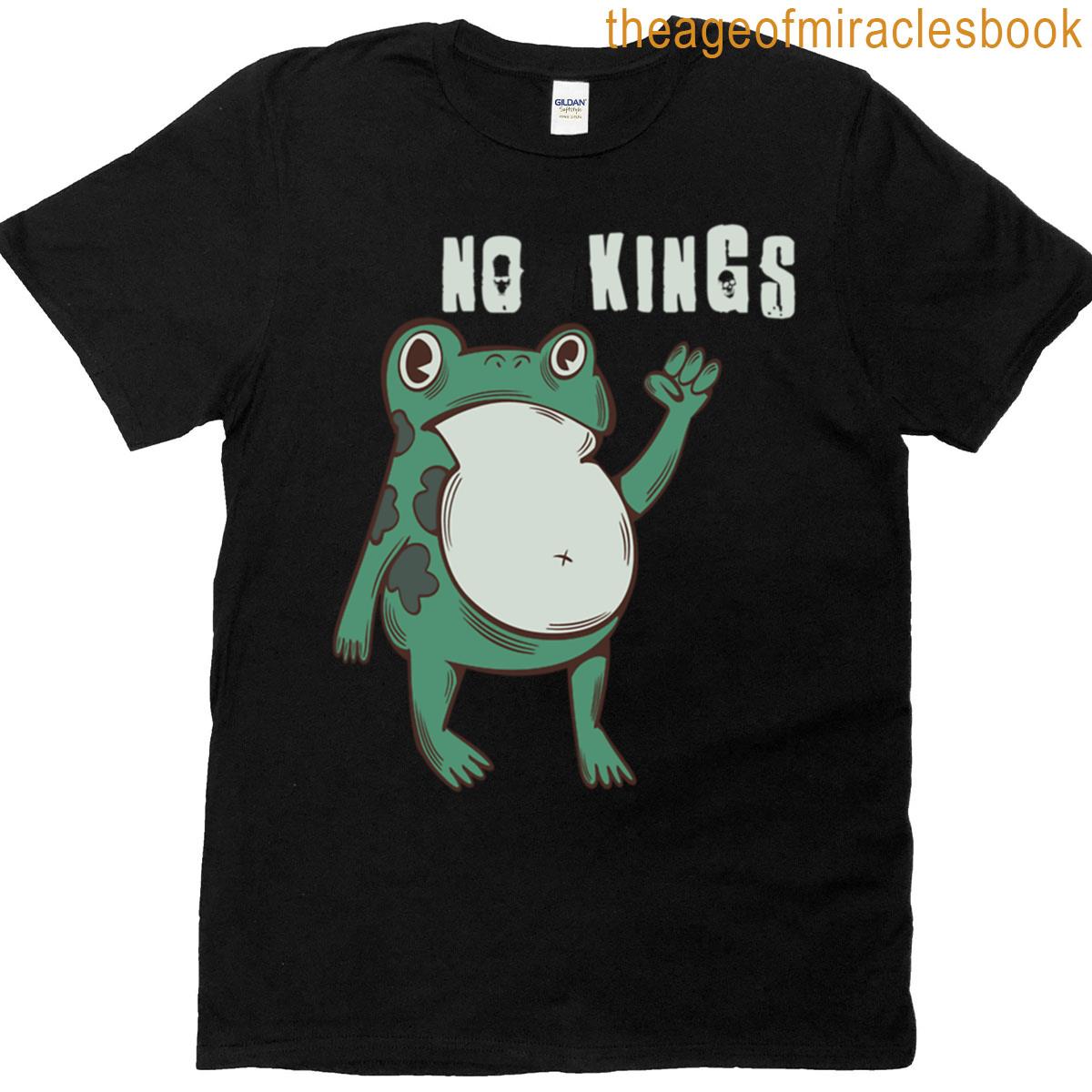 No Kings Protest Frog Oversized T-shirt