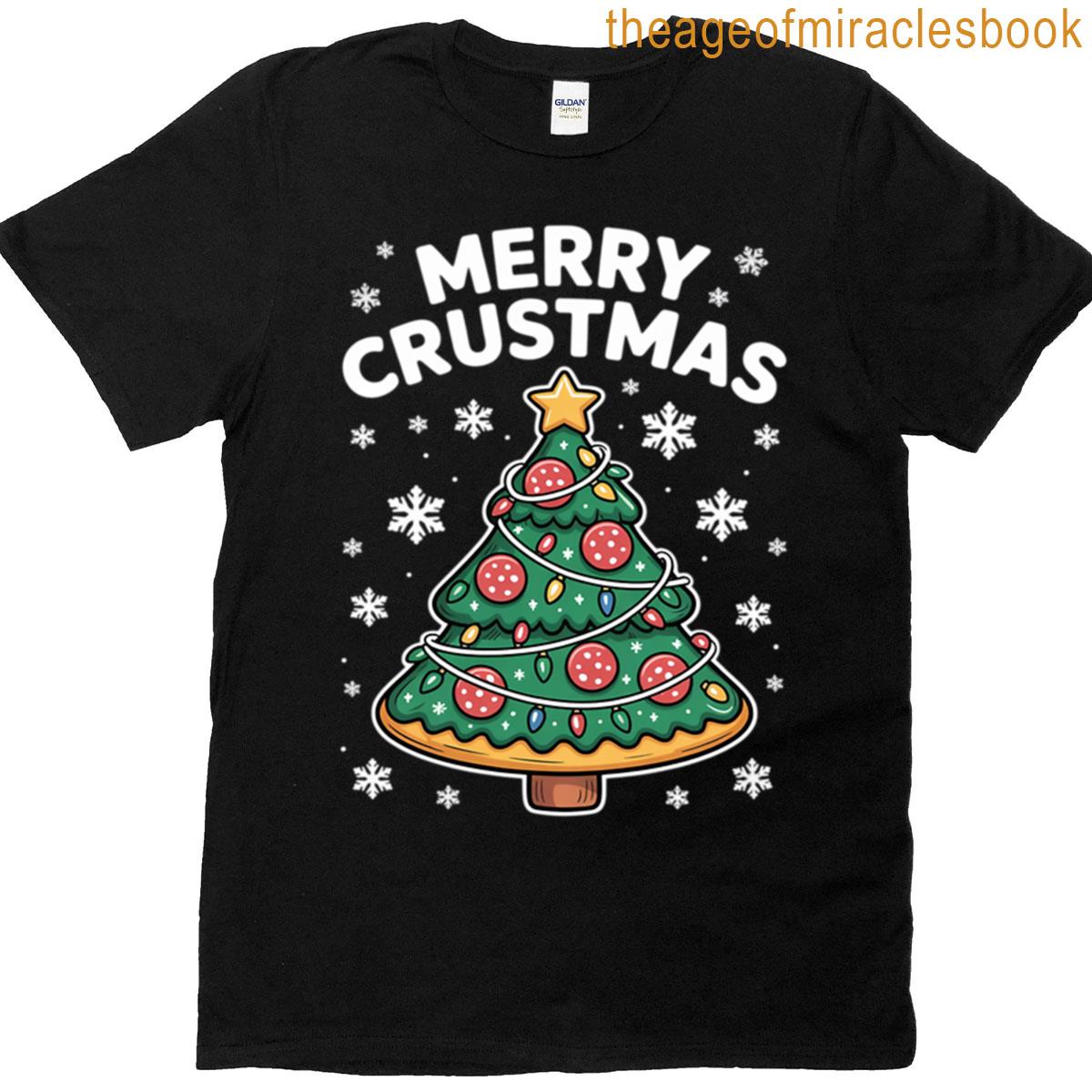 Pizza Christmas Tree Xmas T-shirt