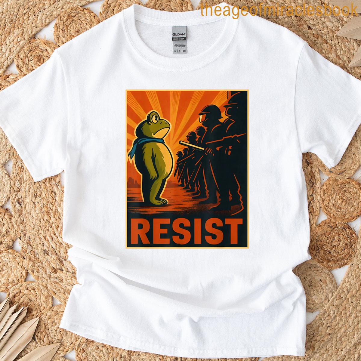 Portland Frog Protest Resist Frog T-shirt